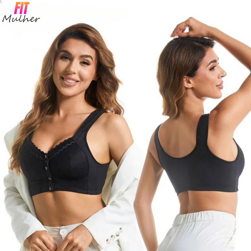 Sutiã Rendado Fechamento Frontal