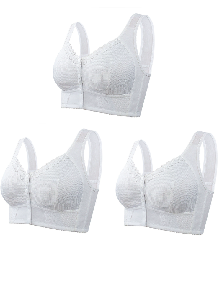 Compre 1 Leve 2: Sutiã Rendado Sem Aro Fechamento Frontal