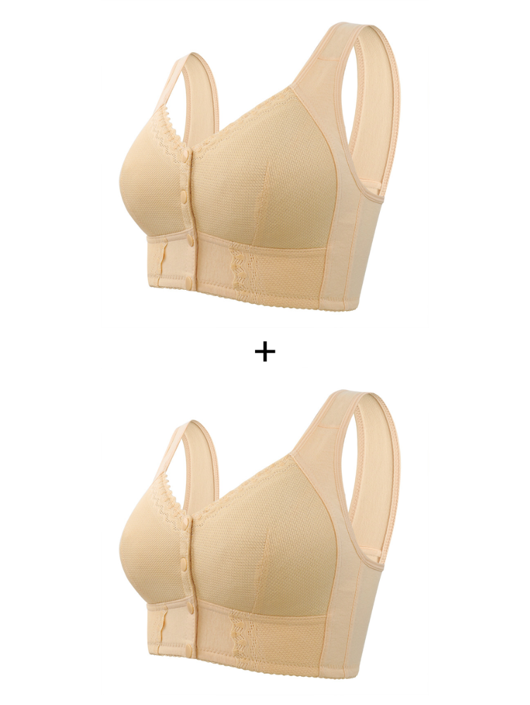 Compre 1 Leve 2: Sutiã Rendado Sem Aro Fechamento Frontal