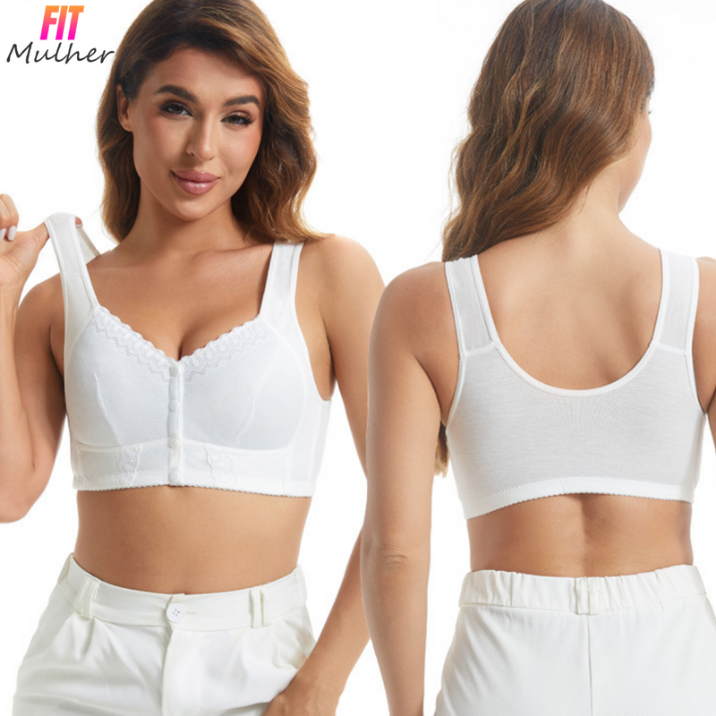 Compre 1 Leve 2: Sutiã Rendado Sem Aro Fechamento Frontal