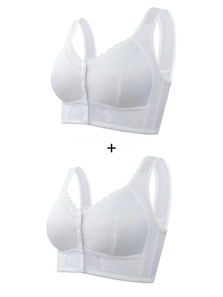 Compre 1 Leve 2: Sutiã Rendado Sem Aro Fechamento Frontal