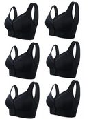 Kit com 6 unidades Sutiã Rendado Fechamento Frontal