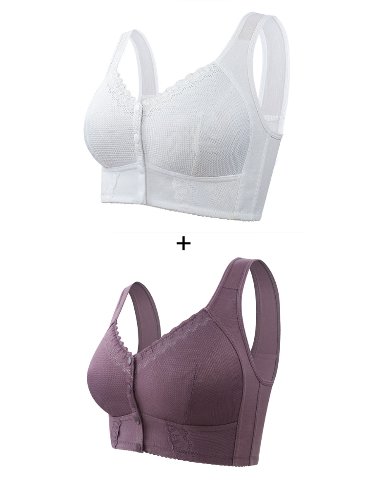 Compre 1 Leve 2: Sutiã Rendado Fechamento Frontal