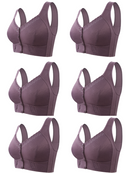 Kit com 6 unidades Sutiã Rendado Fechamento Frontal