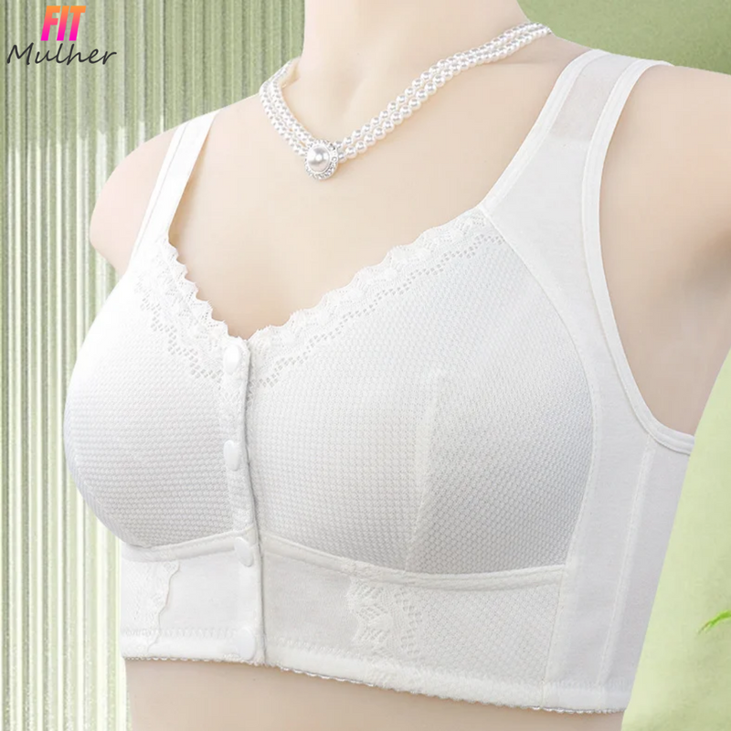 Compre 1 Leve 2: Sutiã Rendado Sem Aro Fechamento Frontal