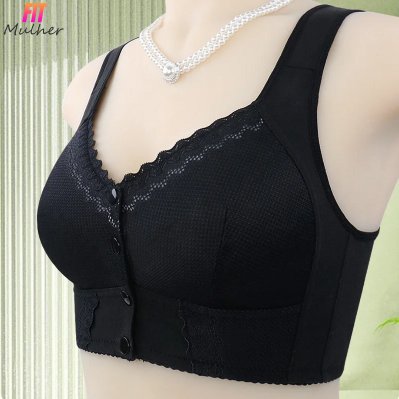 Sutiã Rendado Fechamento Frontal