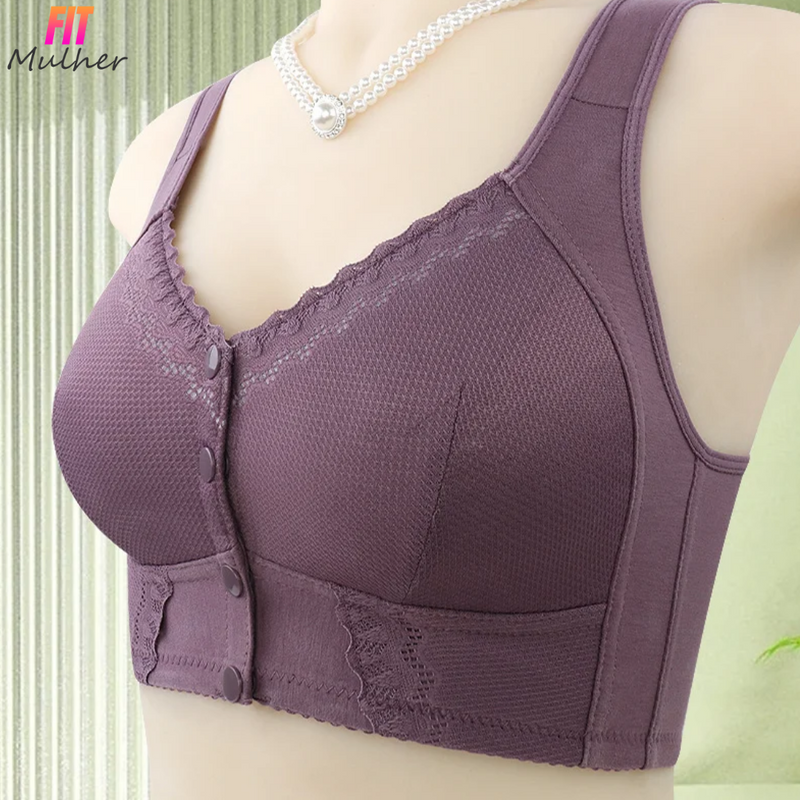 Sutiã Rendado Fechamento Frontal