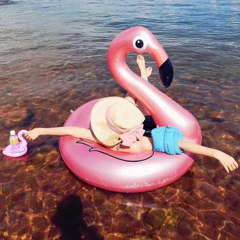 Boia Inflável Flamingo Gigante Piscina | Verão 2023