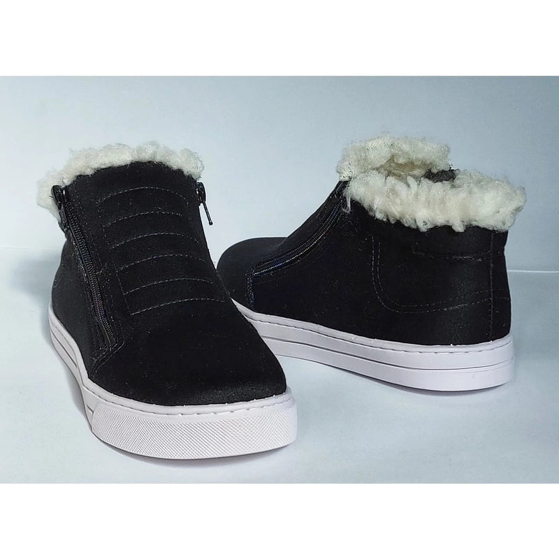 Bota Coturno Feminino com Forro de Lã para Inverno