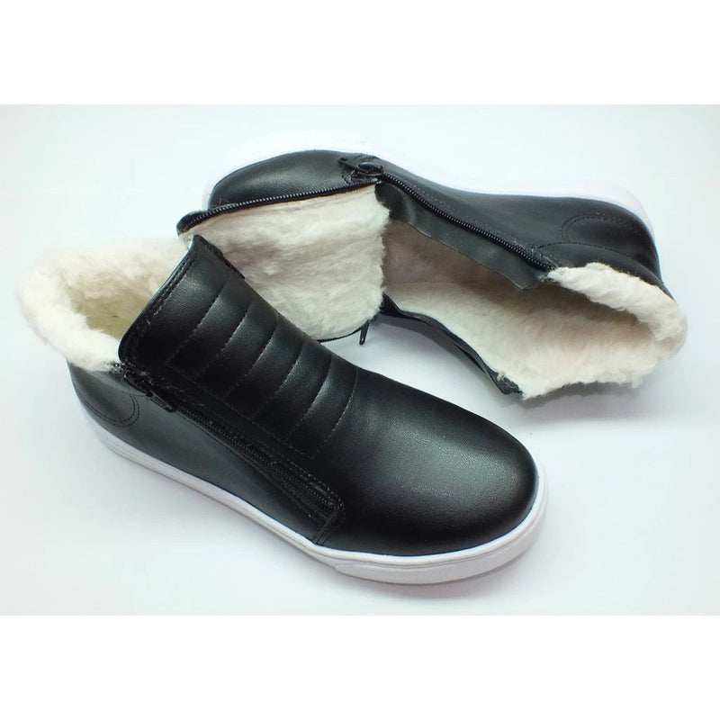 Bota Coturno Feminino com Forro de Lã para Inverno