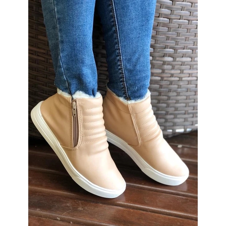 Bota Feminina de Inverno com Interior Peluciado