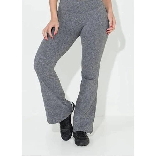 Calça Feminina Flare Flanelada Térmica com Cintura Alta