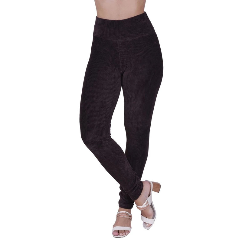 Calça Legging Feminina Flanelada de Veludo de Inverno