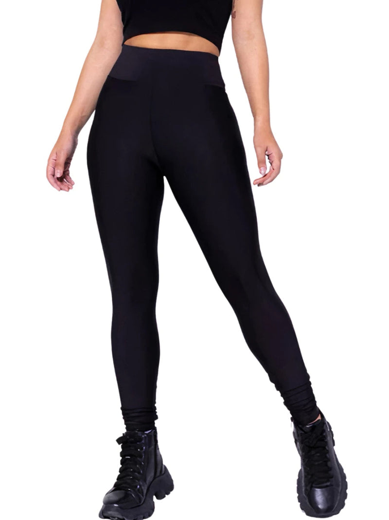 Calça Legging Flanelada Feminina Térmica Cintura Alta sem Transparência