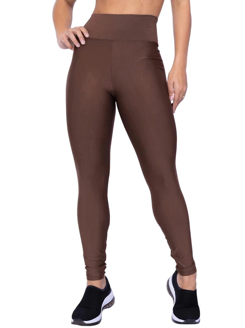 Calça Legging Flanelada Feminina Térmica Cintura Alta sem Transparência