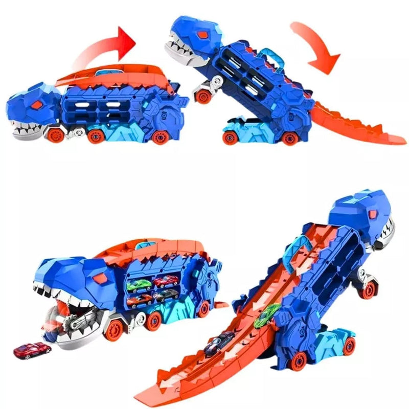 Caminhão Rampa Engole Dinossauro Brinquedo Infantil