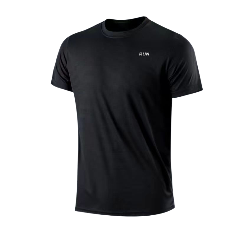 Camiseta Masculina em Seda Gelo de Secagem Rápida Respirável