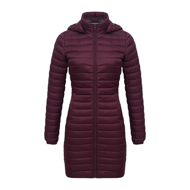 Casaco Feminino de Inverno Acolchoado de Algodão