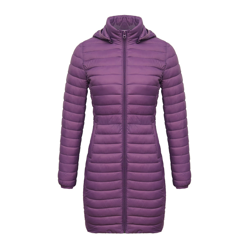 Casaco Feminino de Inverno Acolchoado de Algodão