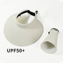 Chapéu Protetor Solar com Aba Grande de Seda Gelo