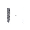 Conjunto de Espanador de Microfibra com Haste Extensível