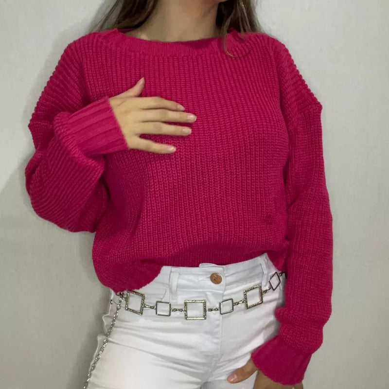 Cropped Feminino Fang com Manga Longa para Inverno