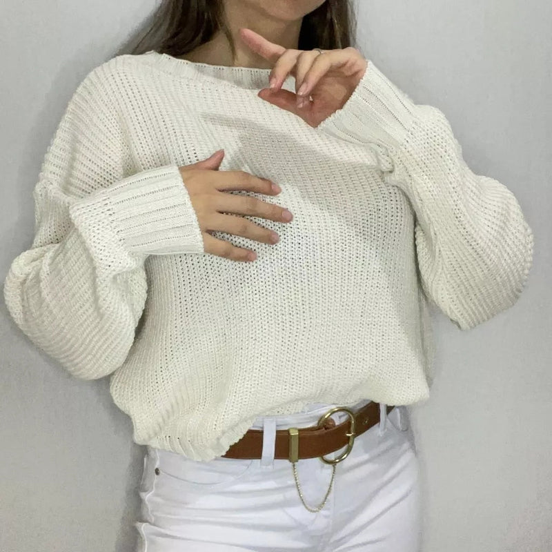 Cropped Feminino Fang com Manga Longa para Inverno