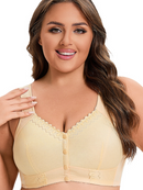 Kit com 6 unidades Sutiã Rendado Fechamento Frontal