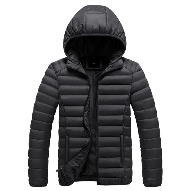 Jaqueta Masculina de Inverno Corta Vento Acolchoada