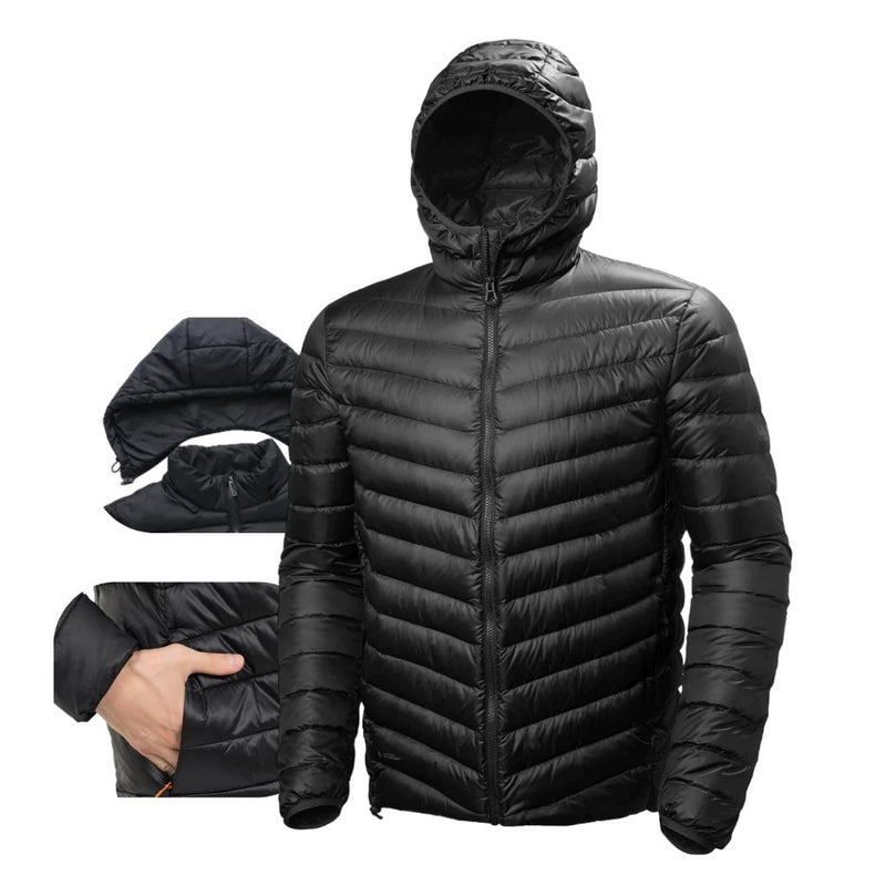 Jaqueta Masculina de Inverno Corta Vento Acolchoada