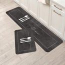 Kit 2 Tapetes Estampados para Cozinha Antiderrapante