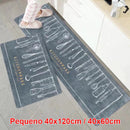 Kit 2 Tapetes de Cozinha Resistentes a Manchas Antiderrapantes