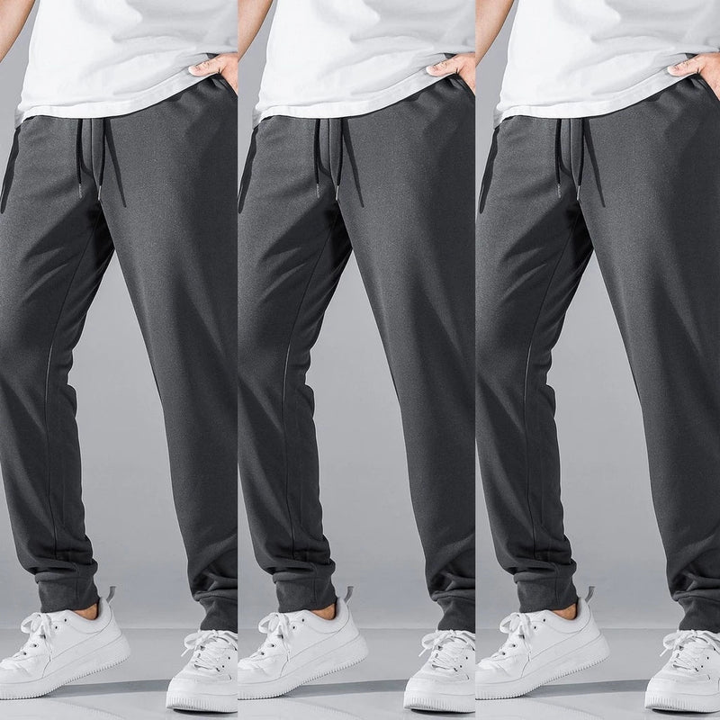 Kit 3 Calças Masculino de Moletom Jogger Flaneladas