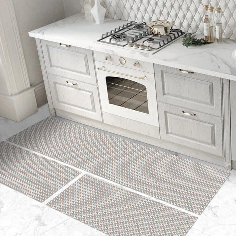 Kit 3 Tapetes para Cozinha em Algodão Antiderrapante
