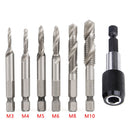 Kit 6 Brocas Power Titanium 2 em 1 + Porta-Brocas Grátis