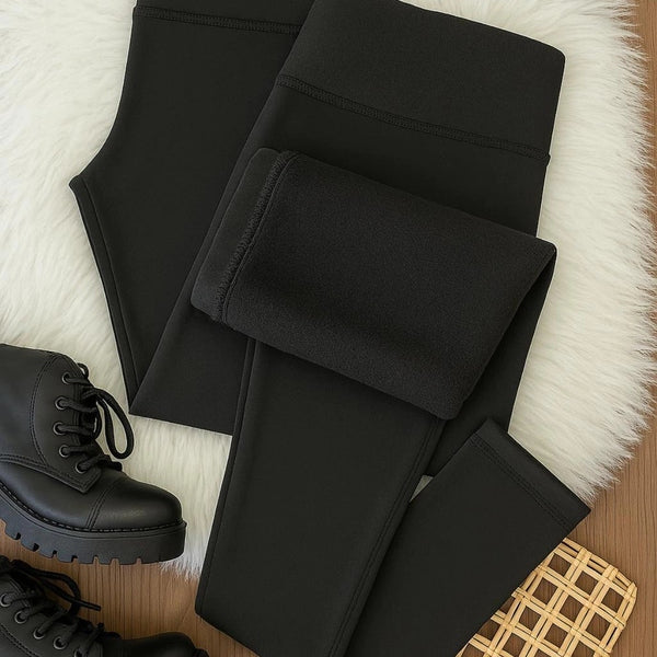 Kit Calça Legging Feminina Térmica Flanelada Grossa Modeladora