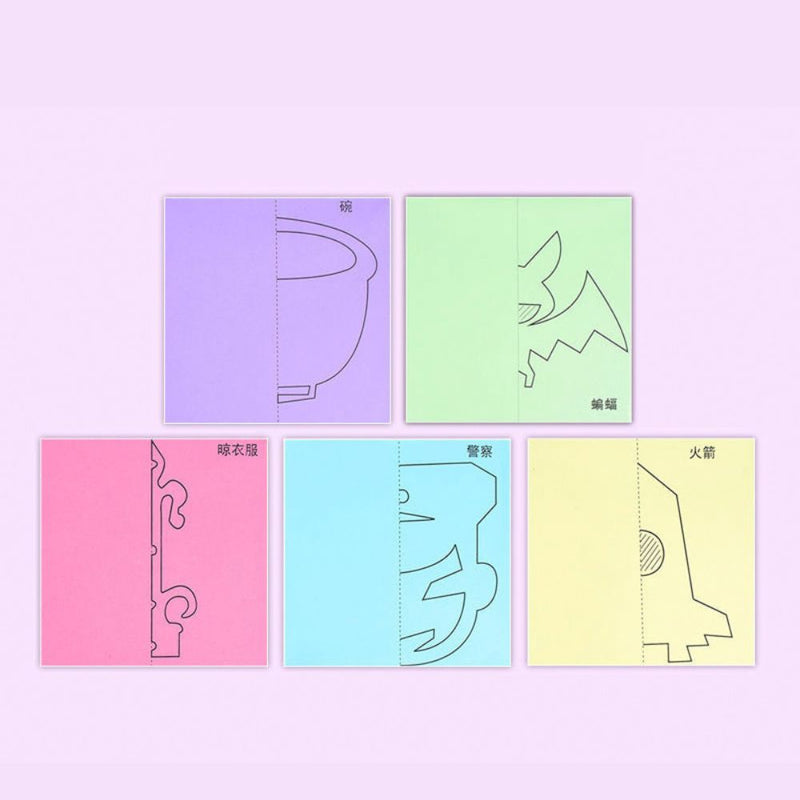 Kit Infantil com 96 Desenhos Animados para Recortar + Tesoura Infantil