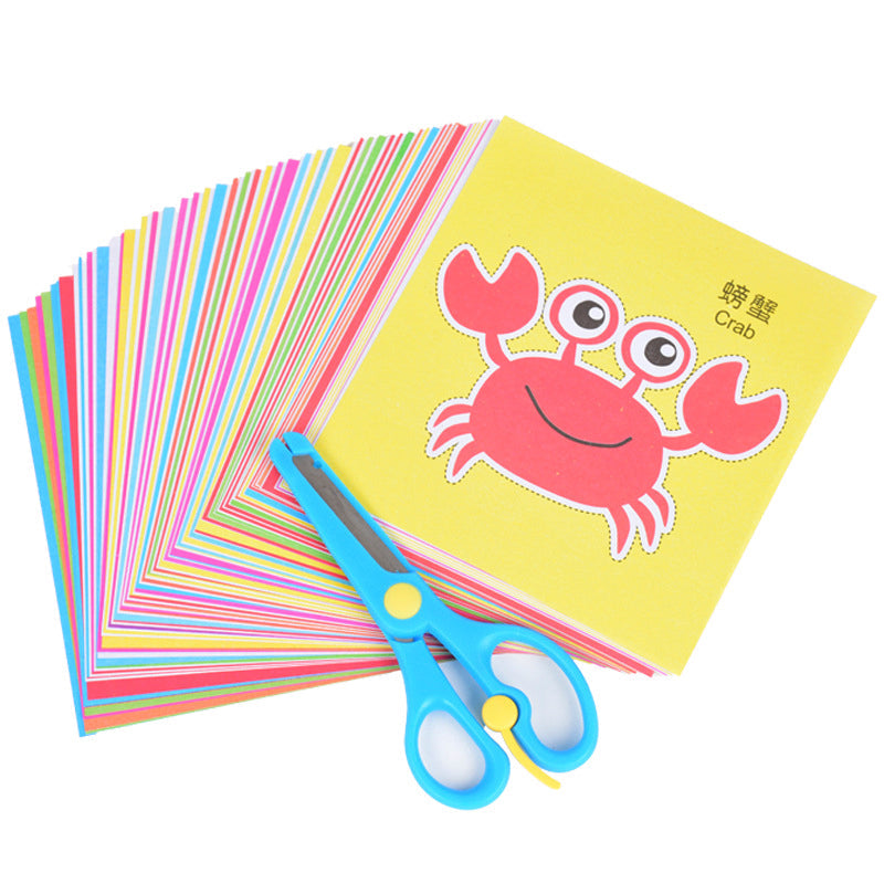 Kit Infantil com 96 Desenhos Animados para Recortar + Tesoura Infantil