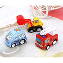 Kit com 6 Mini Carrinhos de Brinquedo Retráteis com Bolsa Portátil