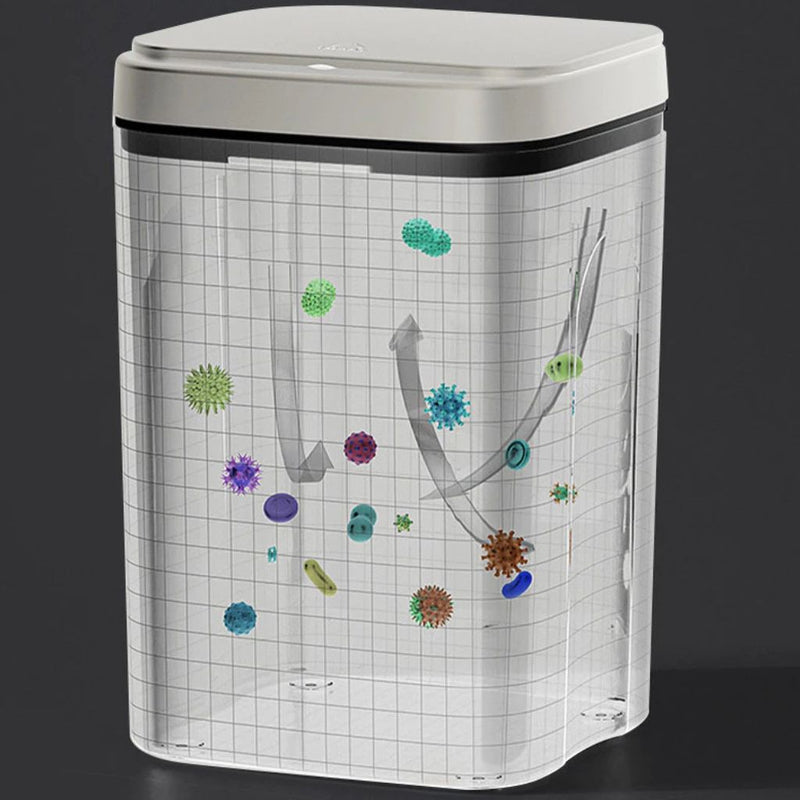 Lixeira Automática 12L/16L com Sensor Inteligente e Recarga USB