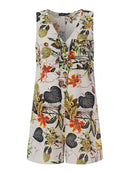 Macacão Feminino Floral Vintage de Verão
