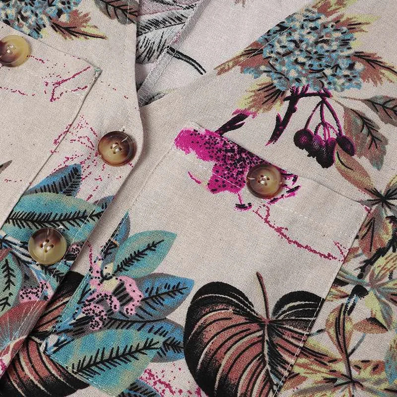 Macacão Feminino Floral Vintage de Verão