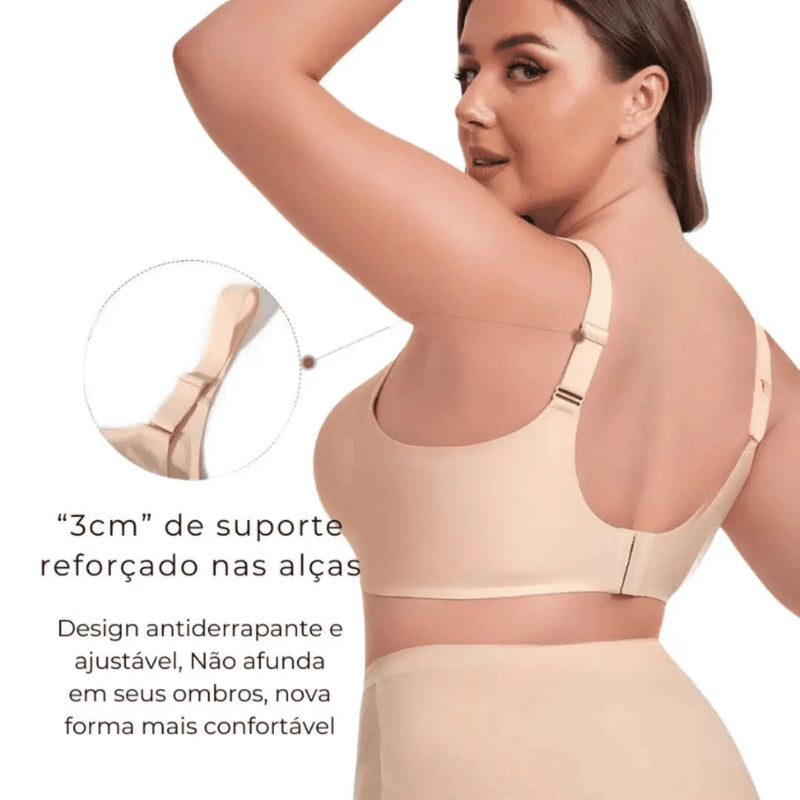 Sutiã Modelador Lux Comfort Sem Costura - [Compre 1 Leve 2] + Brindes Exclusivos