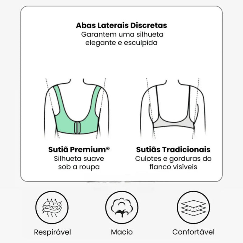 Sutiã Modelador Lux Comfort Sem Costura - [Compre 1 Leve 2] + Brindes Exclusivos