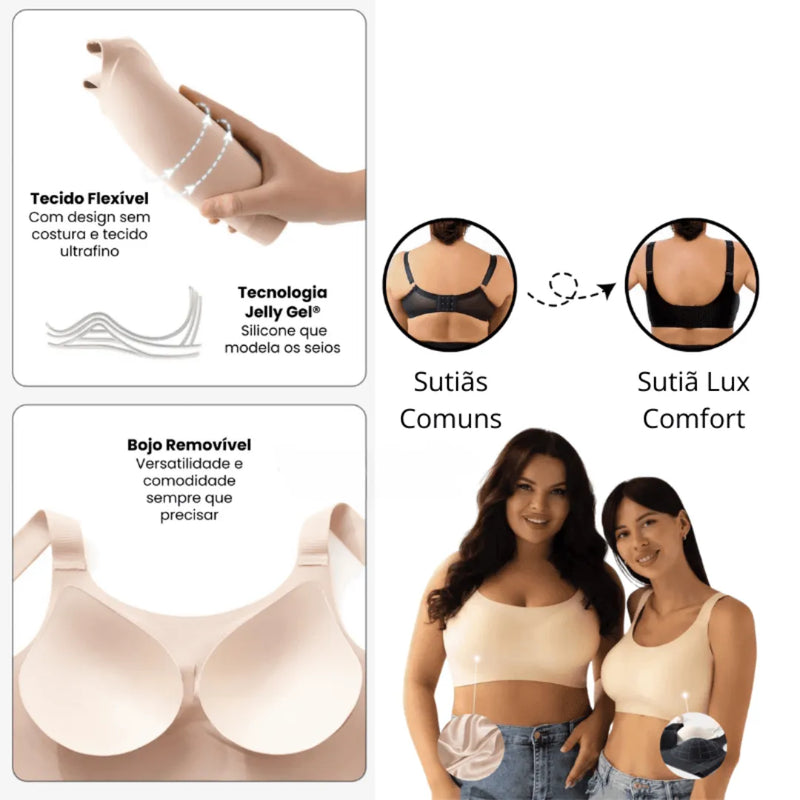 Sutiã Modelador Lux Comfort Sem Costura - [Compre 1 Leve 2] + Brindes Exclusivos