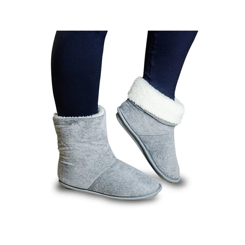 Pantufa Bota de Inverno Unissex Peluciada e Antiderrapante