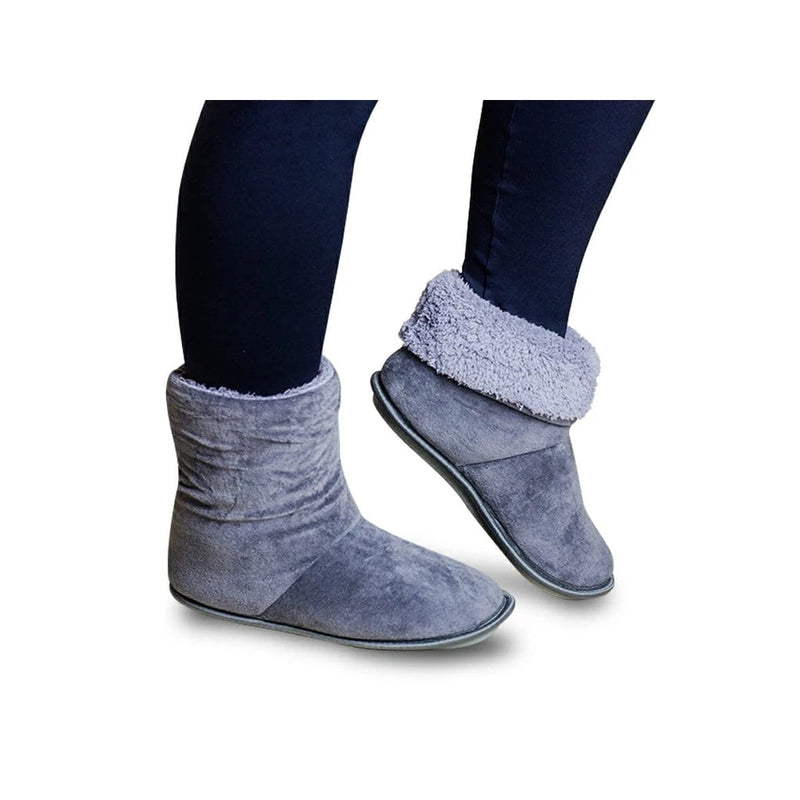 Pantufa Bota de Inverno Unissex Peluciada e Antiderrapante