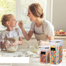 Potes de Armazenamento Hermético com Etiqueta e Caneta