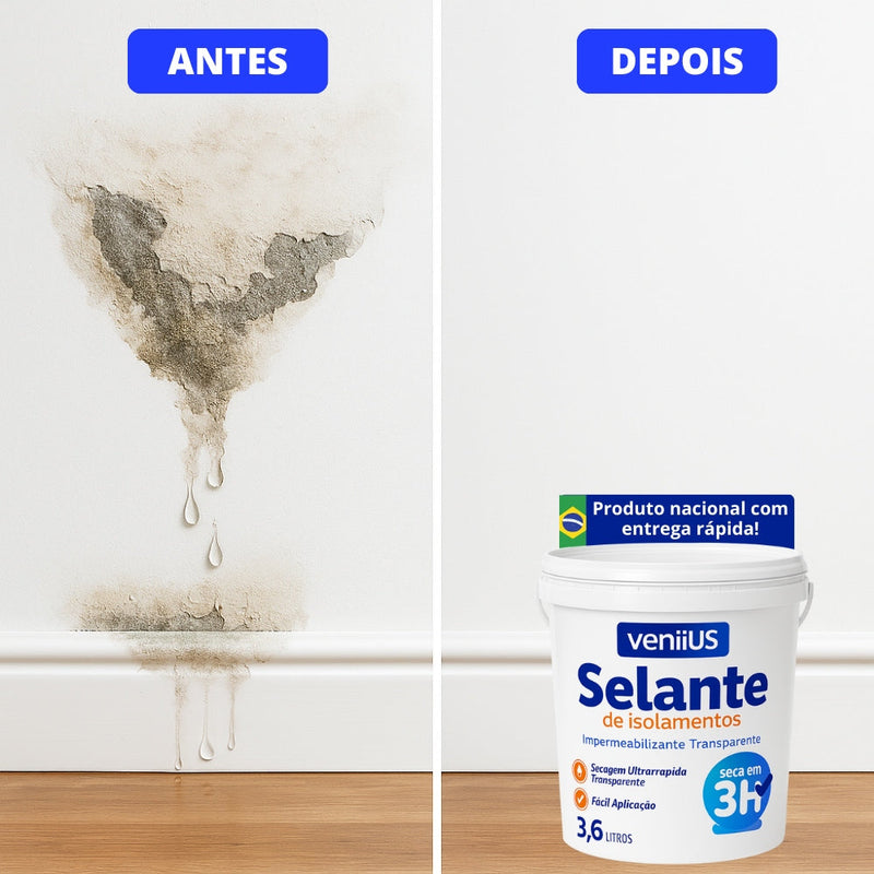Selante Impermeabilizante Veniius para Infiltrações e Vazamentos
