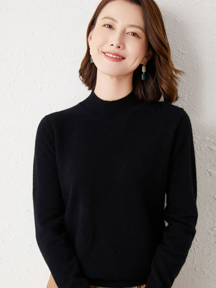 Suéter Feminino de Inverno de Lã Gola Alta | Compre 1 Leve 2